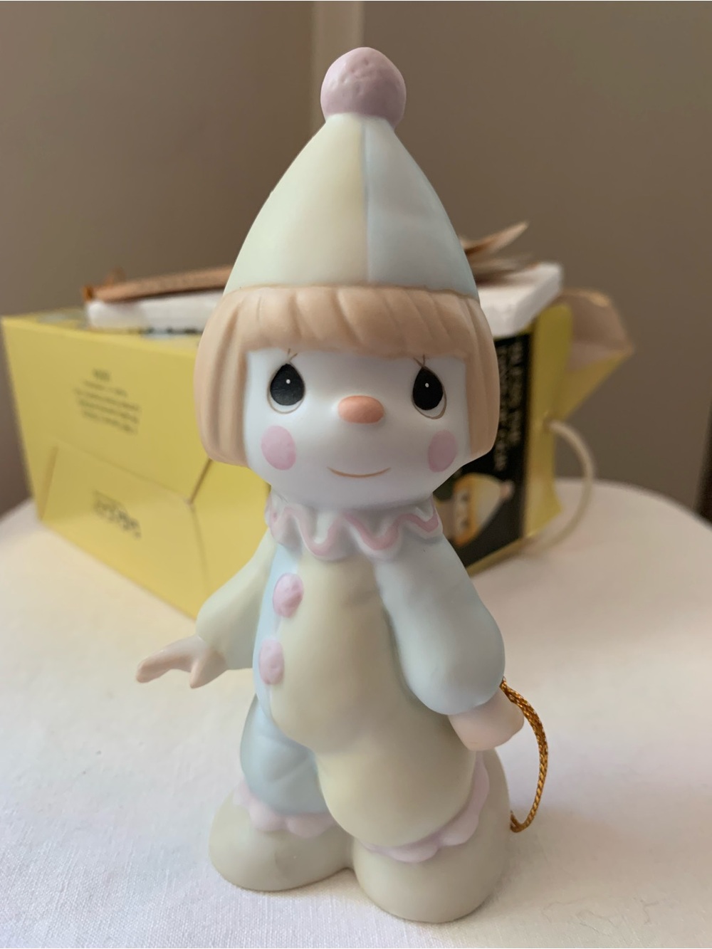 🎪1985 Precious Moments Birthday Train Clown Conductor Vintage Nursery